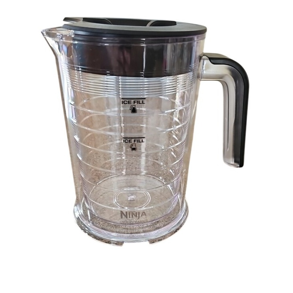 Ninja Over Ice Carafe 50 oz Double Wall Insulated Tritan Plastic Pitcher Clear